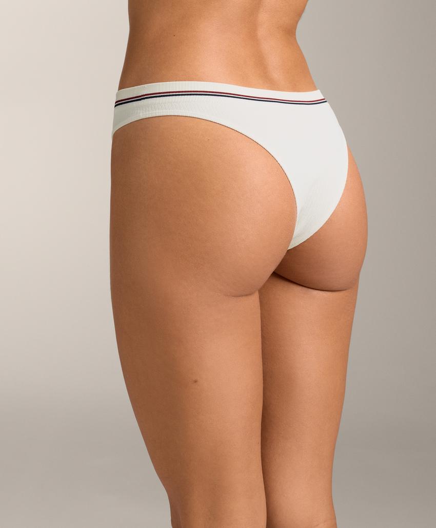 3 бесшовных трусов бразильяно Rib Soft touch