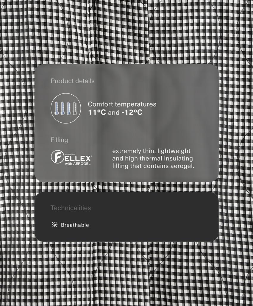 Куртка в клетку с утеплителем fellex® aerogel