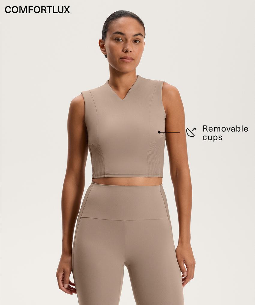 Топ с ребристой текстурой comfortlux