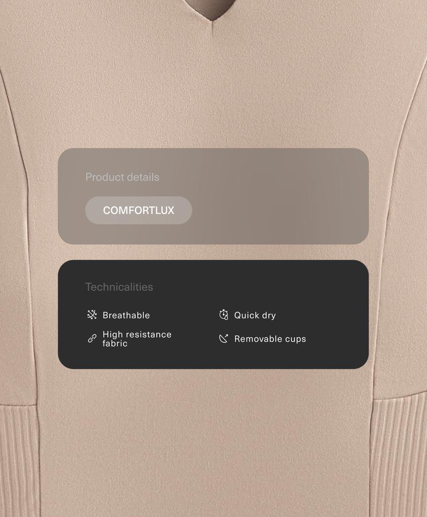 Топ с ребристой текстурой comfortlux