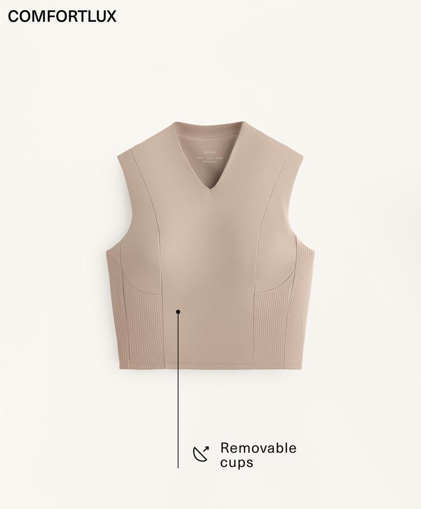 Топ с ребристой текстурой comfortlux