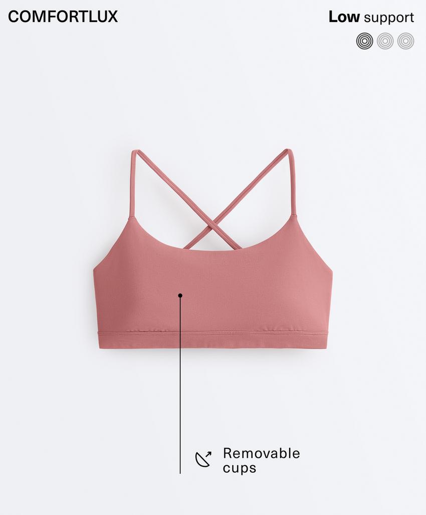 Спортивный топ с перекрещивающимися лямками light-support comfortlux