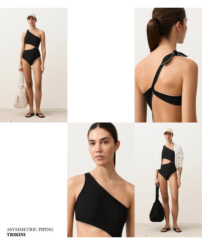 Асимметричное трикини с Piping