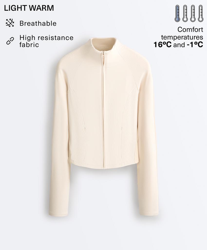 Высокотехнологичная куртка в рубчик