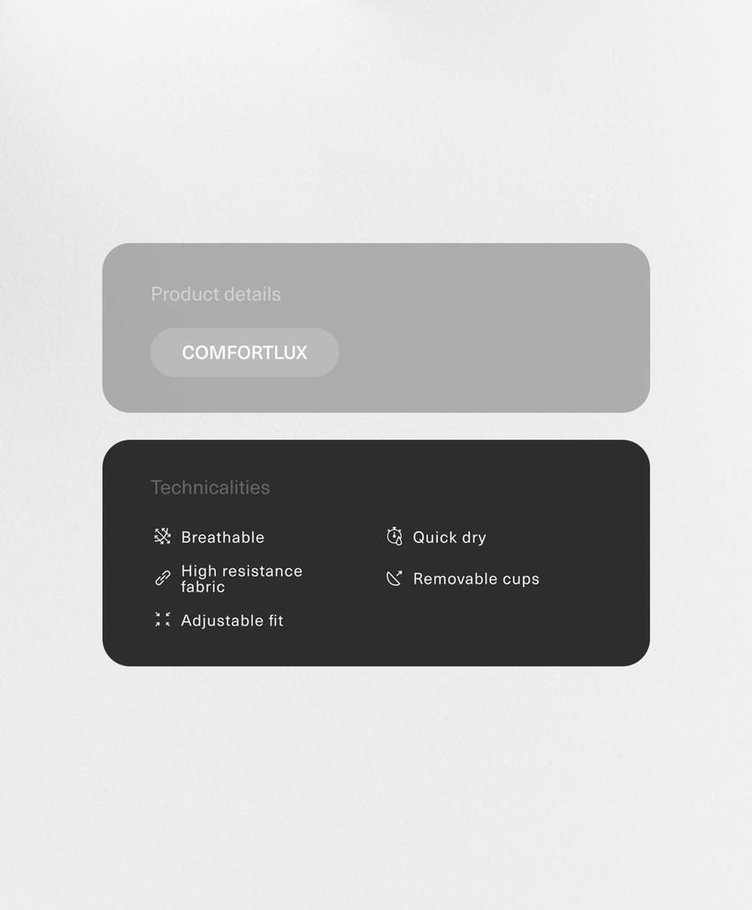 Топ comfortlux с регулируемыми бретельками