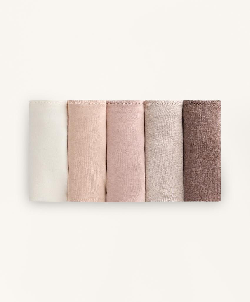 Трусики-бразильяны из 5 хлопковых смесей