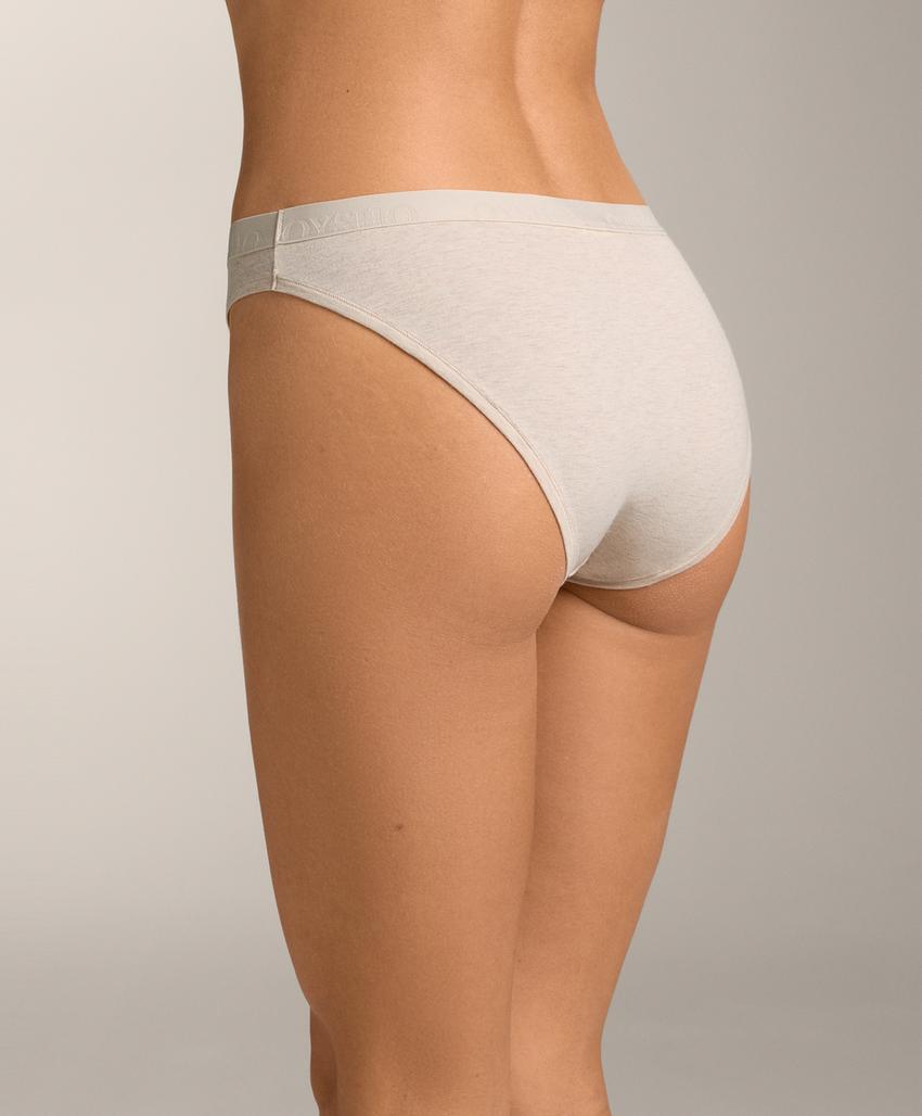 Тройной хлопковый комплект классических трусиков с логотипом