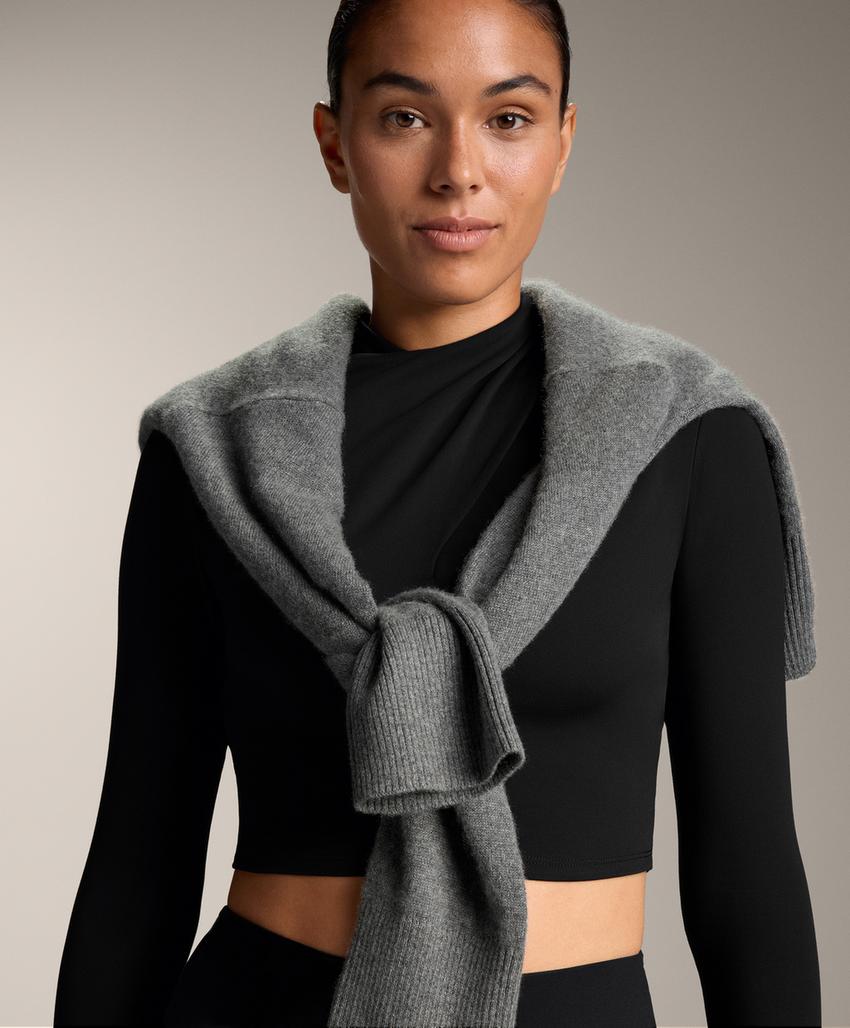 Футболка с драпированным вырезом comfortlux