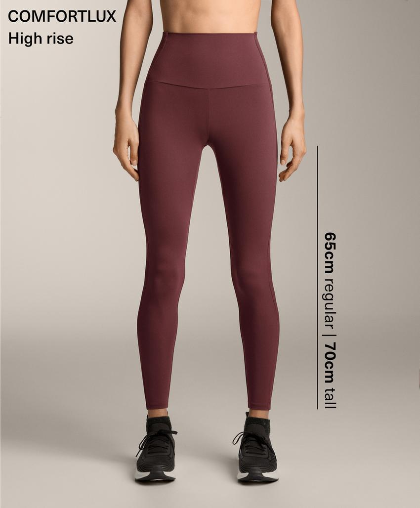 Леггинсы из ребристого трикотажа с высокой посадкой до щиколотки comfortlux