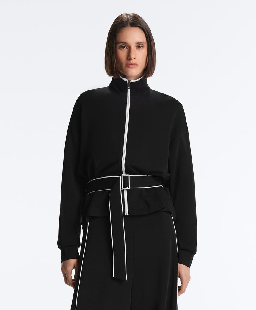 Куртка с мягкими вставками из модала