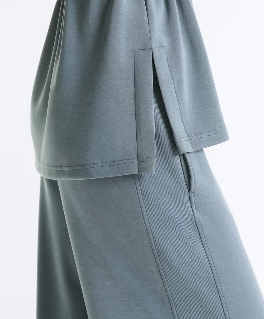 Толстовка с застежкой на половину с мягким модальным каскем