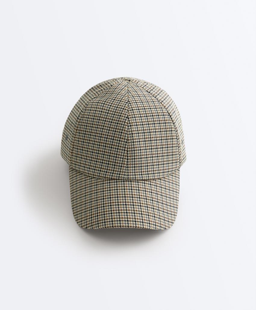 Кепка в мелкую клетку