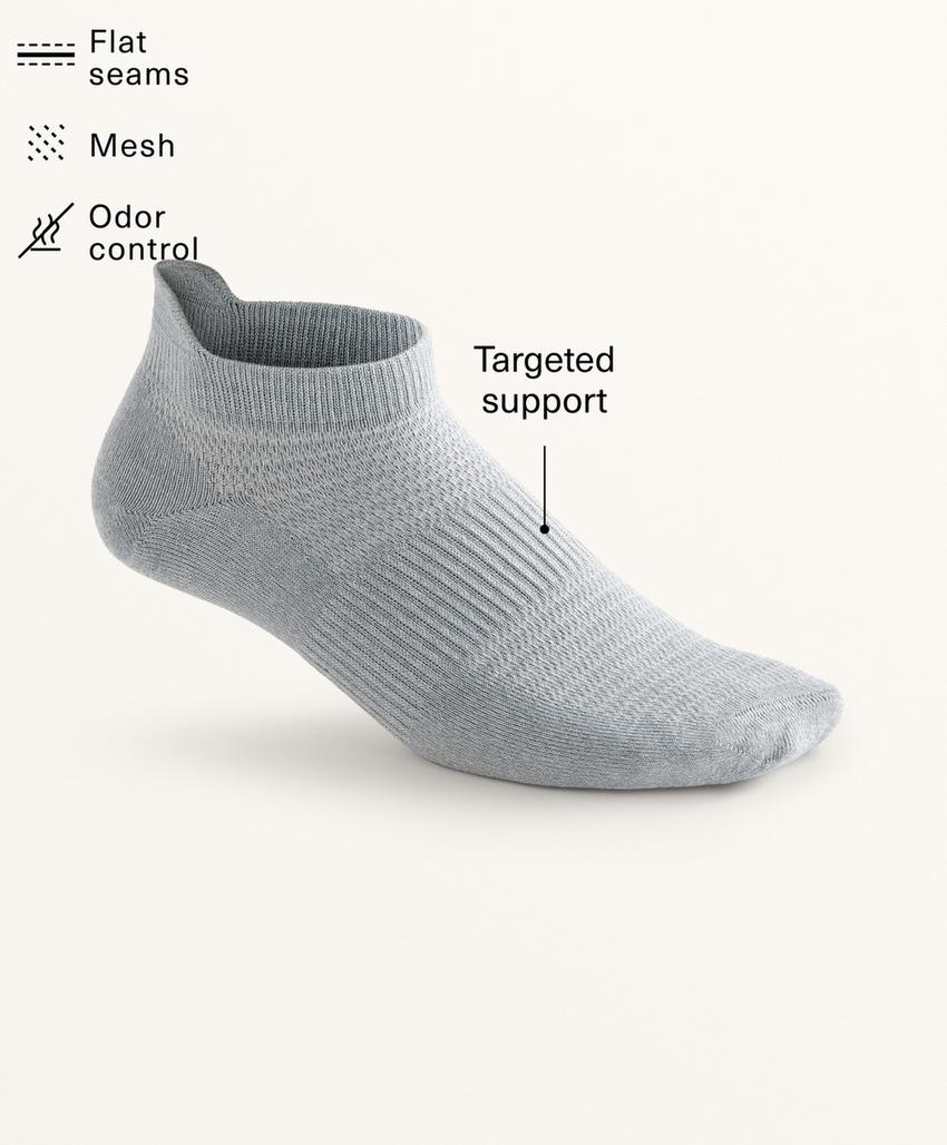 Носки для кед с легким верхом из полиамидного микса и пяткой