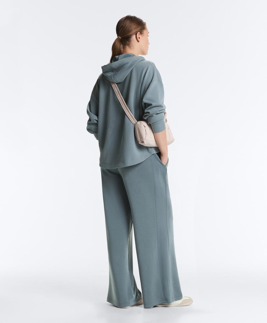 Толстовка Rib на молнии из модала с мягким прикосновением