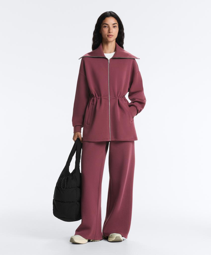 Брюки прямого кроя из хлопкового микса