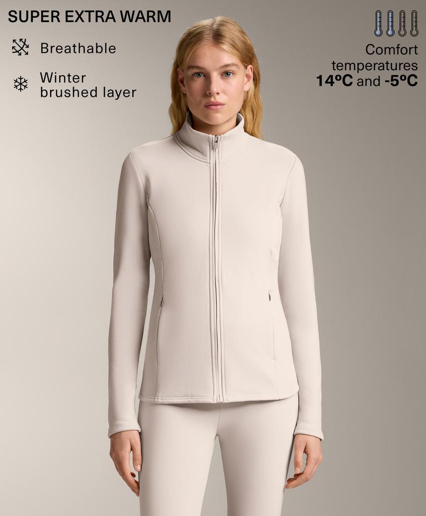 Длинная сверхтеплая бесшовная техническая куртка