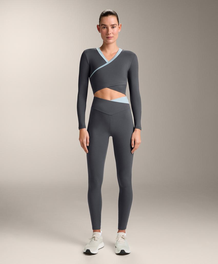 Футболка с длинным рукавом comfortlux с контрастной отделкой