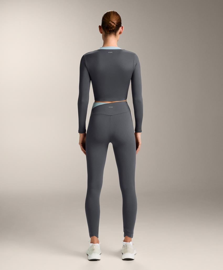 Футболка с длинным рукавом comfortlux с контрастной отделкой