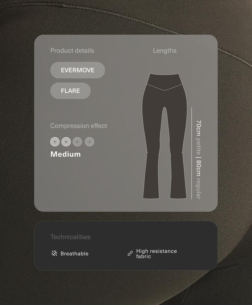 Брюки со средней посадкой и широкими штанинами evermove