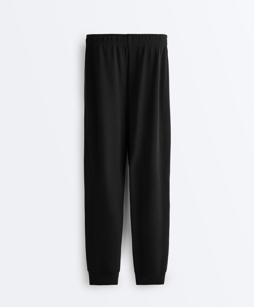 Брюки-джоггеры из ткани с модалом