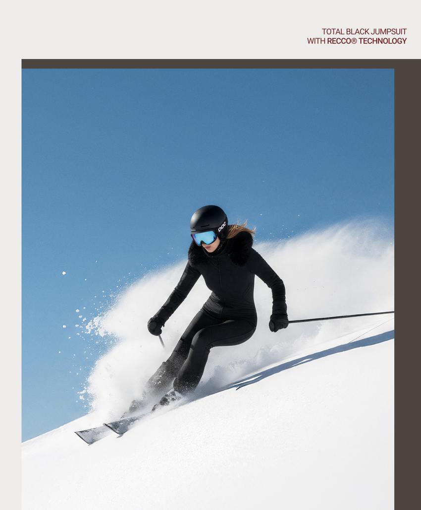 Эластичный приталенный комбинезон SKI из водостойкой ткани