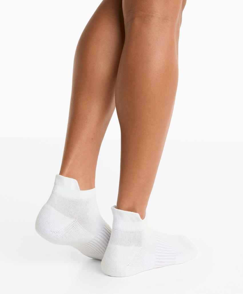 Носки-сникеры из хлопкового смесового материала с пяткой-табой, 3 пары