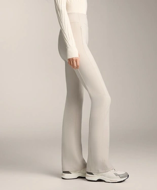 Теплые брюки клеш с высокой посадкой и карманами- Заказать в России