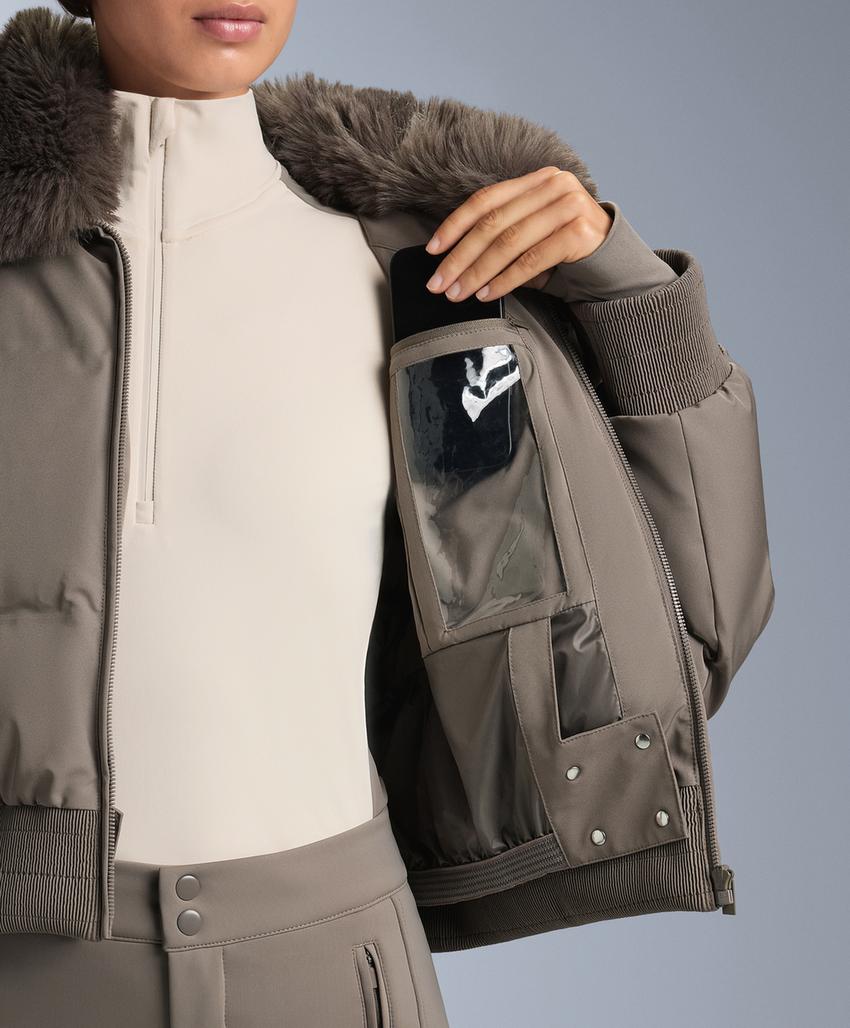 Пуховик minardi piume ski водоотталкивающий с наполнителем из 80% пуха и 20% перьев