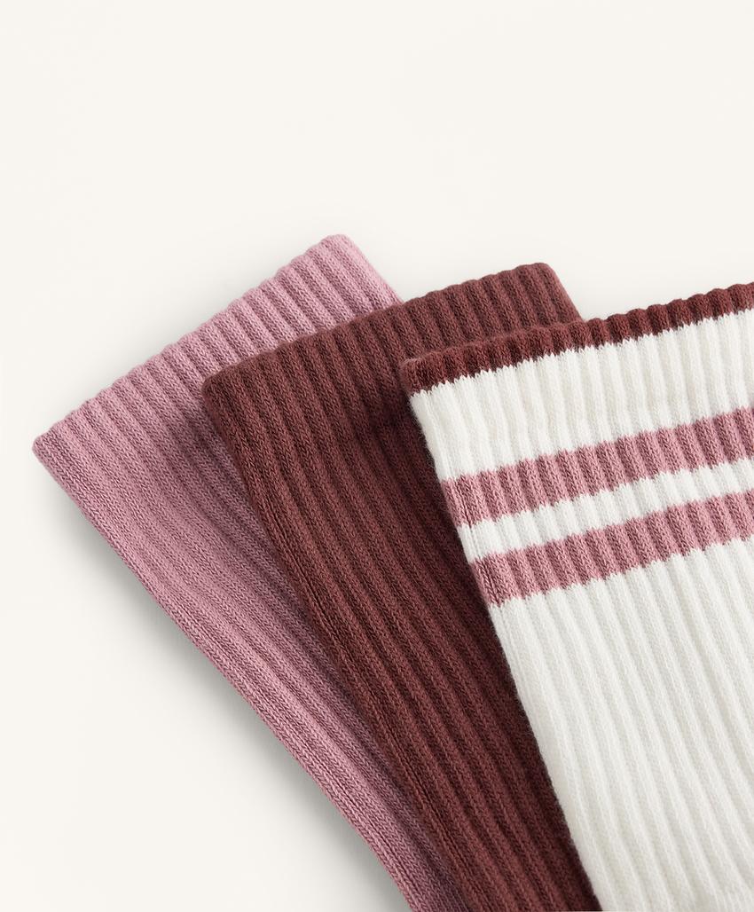 Набор из 3 пар классических спортивных носков из хлопково-синтетической смеси