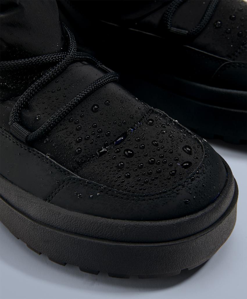 Полусапожки для после катания на лыжах с меховым воротником