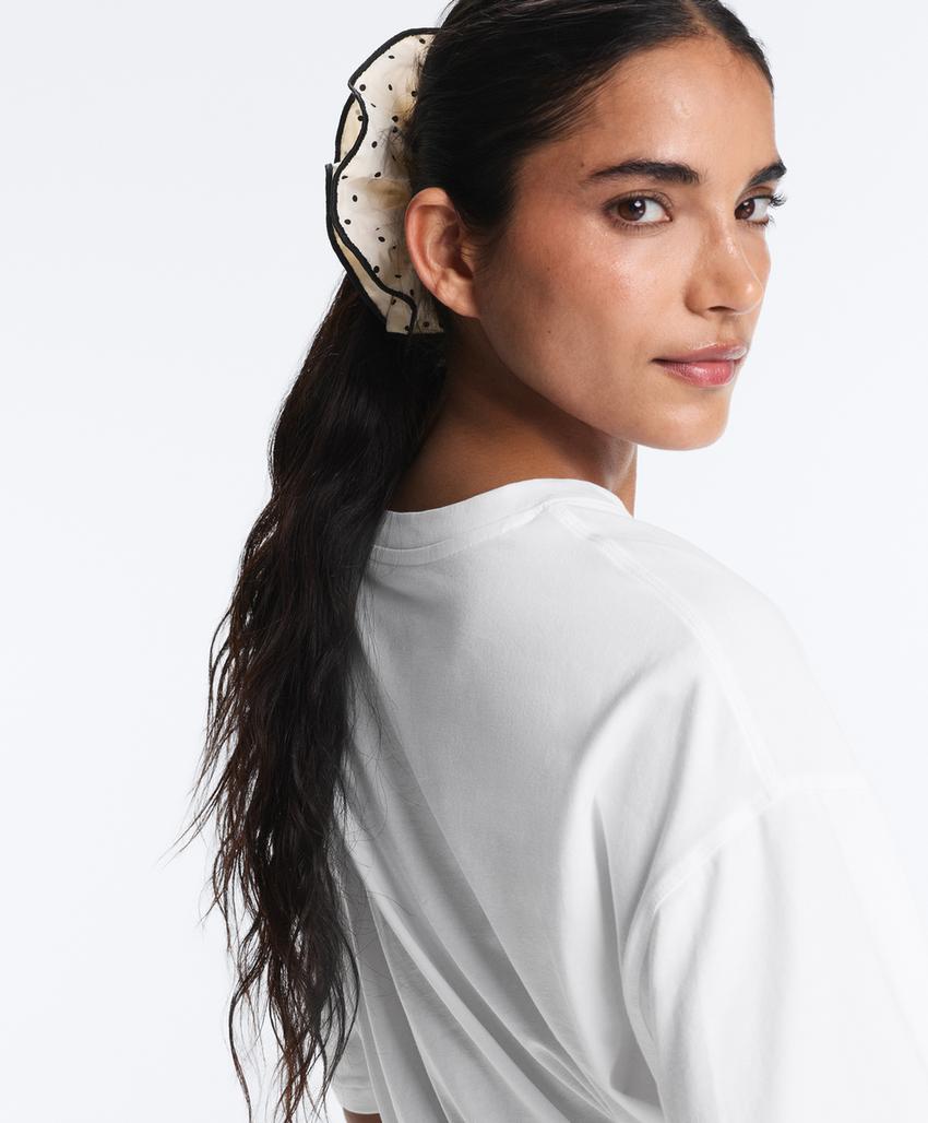 Большая резинка в горошек