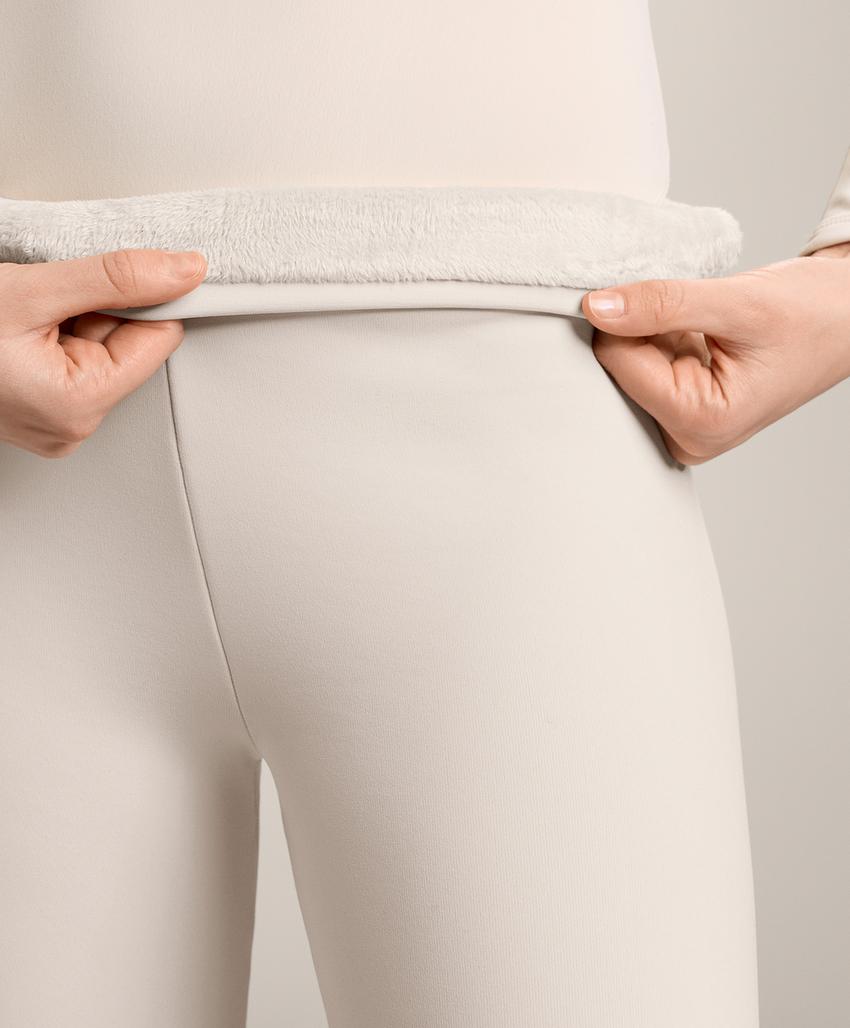 Супер-теплые безшовные брюки до щиколотки 70 см с высокой посадкой