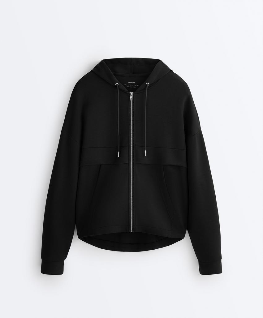 Толстовка с молнией из мягкого модала