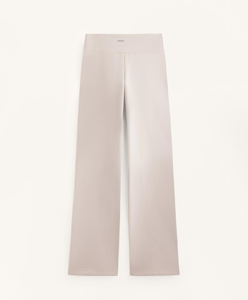 Брюки bootcut с высокой посадкой, супер теплые и без швов