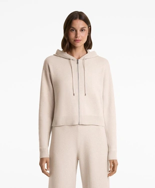 Вязаная куртка с капюшоном- Заказать в России