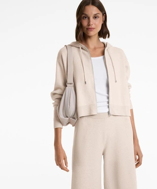 Вязаная куртка с капюшоном- Заказать в России