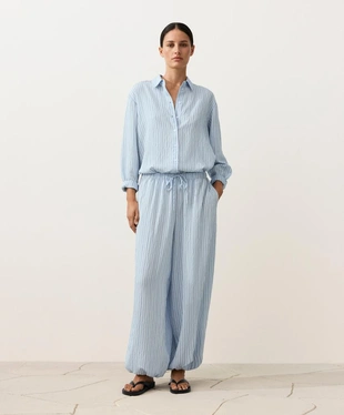 Рубашка в полоску обычного кроя- Заказать в России