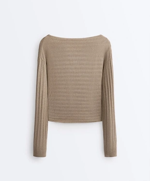 FINE KNIT RIB JUMPER- Заказать в России