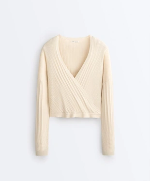 CROSSED RIB KNIT JUMPER- Заказать в России
