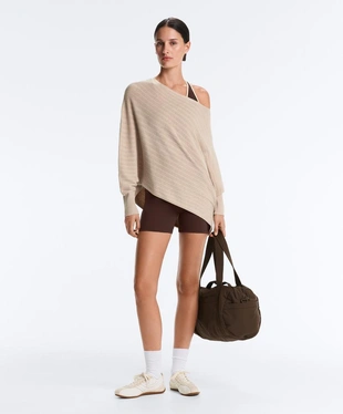 Вязаный свитер-пончо RIB- Заказать в России