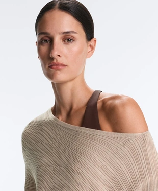 Вязаный свитер-пончо RIB- Заказать в России