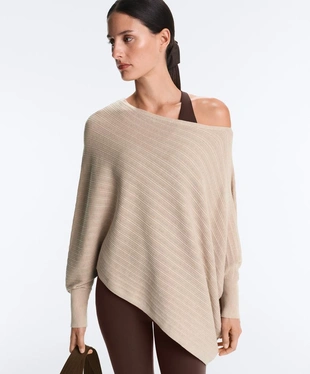 Вязаный свитер-пончо RIB- Заказать в России