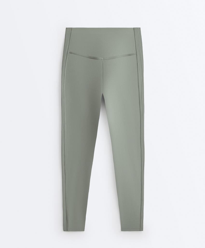 Леггинсы с высокой посадкой до щиколотки из ребристого материала comfortlux