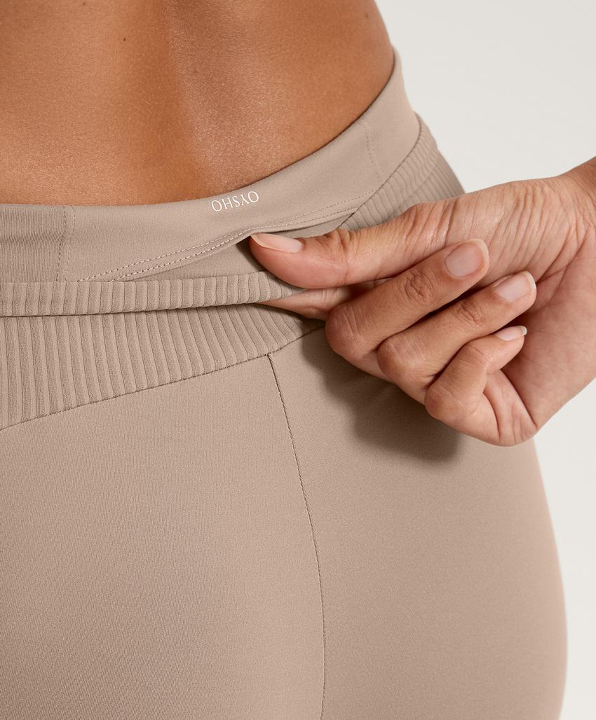 Брюки клеш в рубчик Comfortlux с завышенной талией