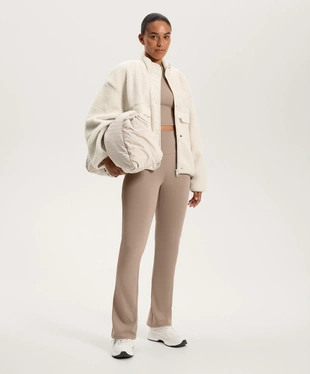 Брюки клеш в рубчик COMFORTLUX с завышенной талией- Заказать в России