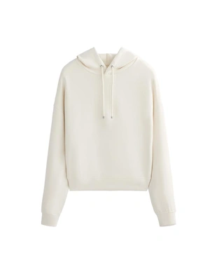 Толстовка «бокси» с капюшоном из модала с начесом- Заказать в России