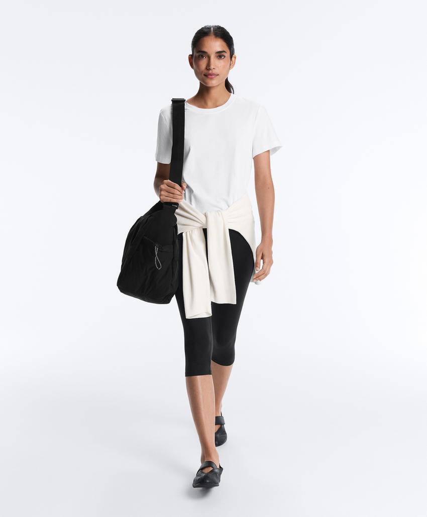 Футболка с коротким рукавом из хлопково-вискозной смеси с посадкой regular