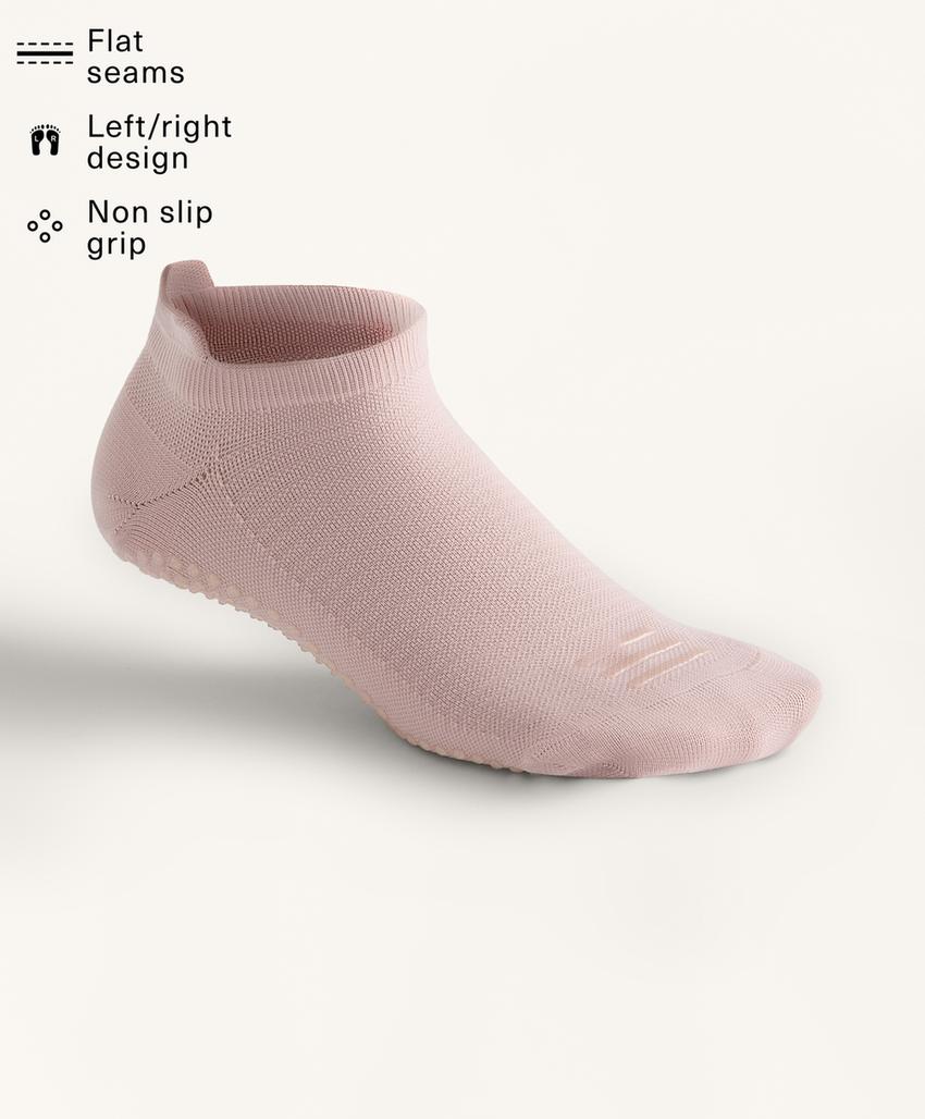 Носки-кеды для йоги и пилатеса из полиамидного смесового материала, 2 пары