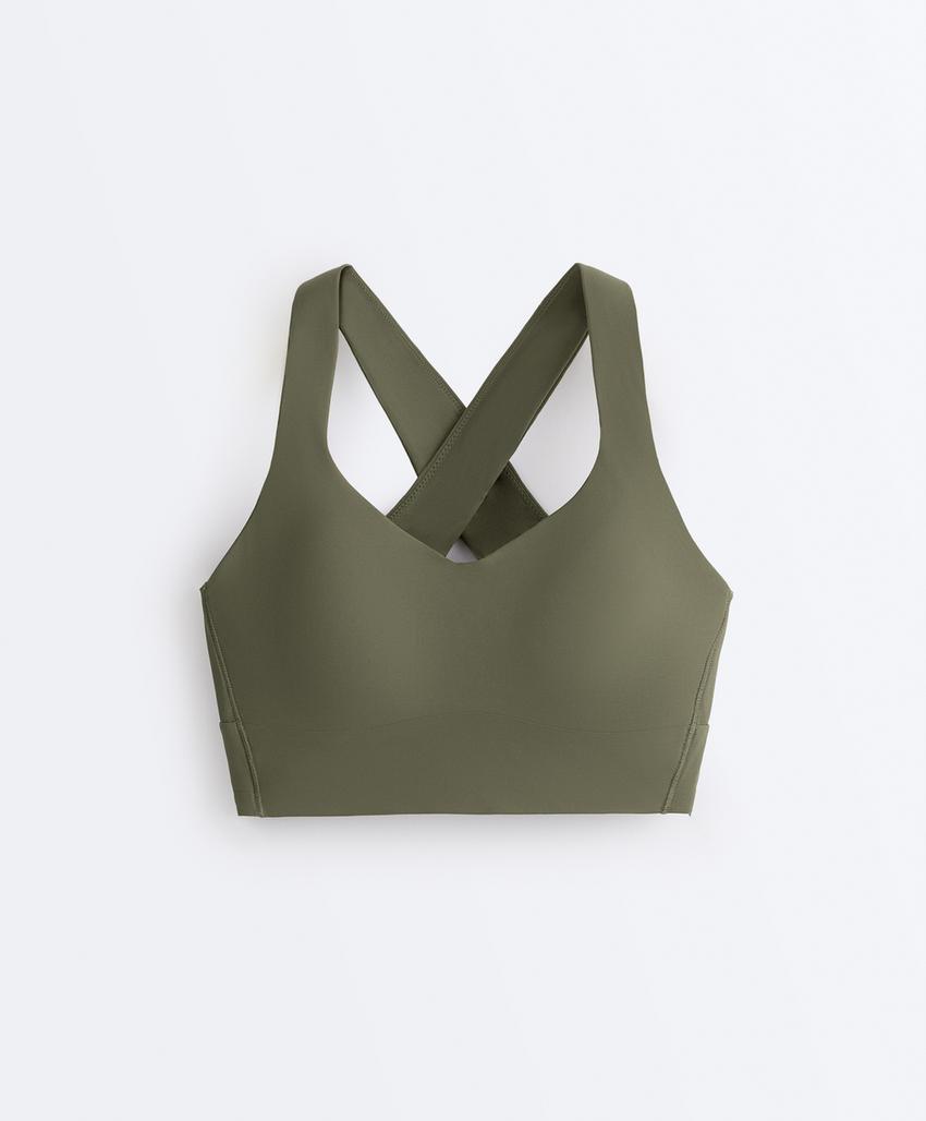 Light Touch medium-support crossover back bra