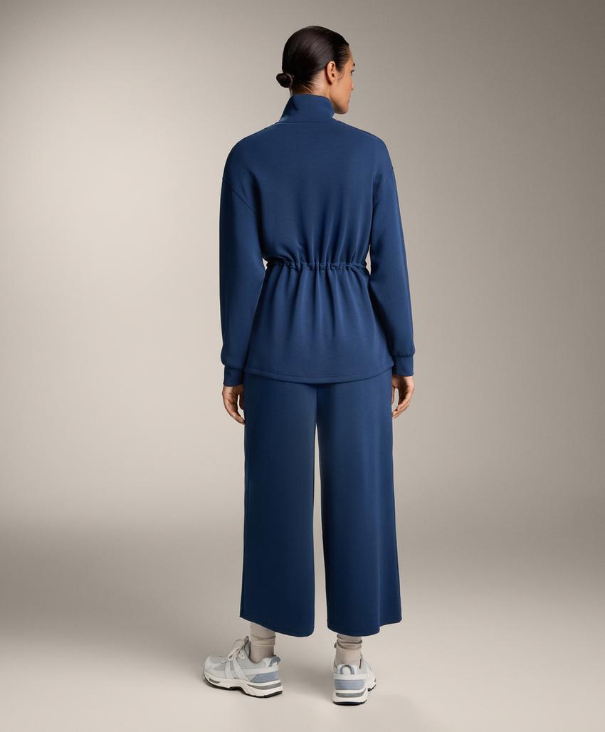 Мягкие широкие укороченные брюки с модалом